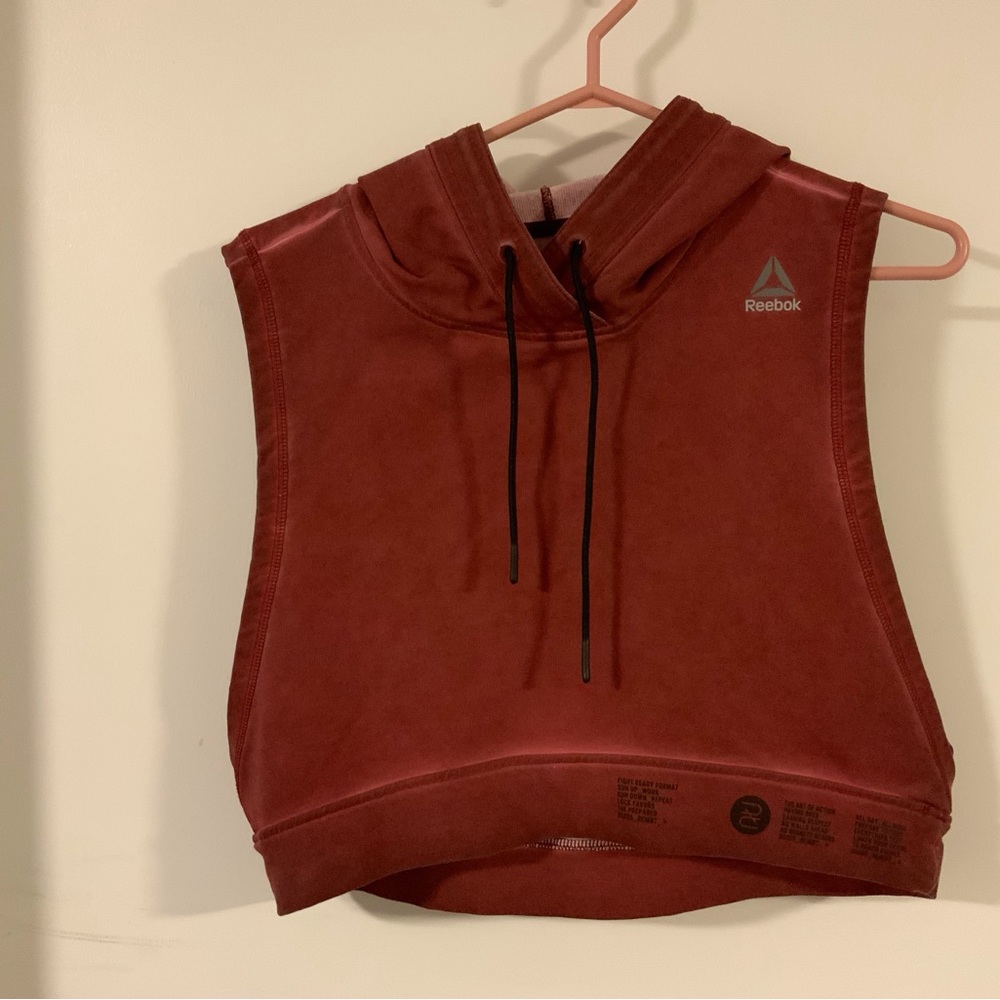 Reebok Women's Sleeveless Cropped Hoodie